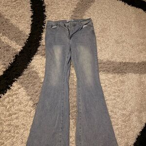 Fashion Nova Light Blue Flare Jeans